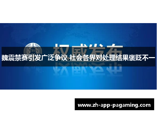 魏震禁赛引发广泛争议 社会各界对处理结果褒贬不一 魏震禁赛引发广泛争议 社会各界对处理结果褒贬不一